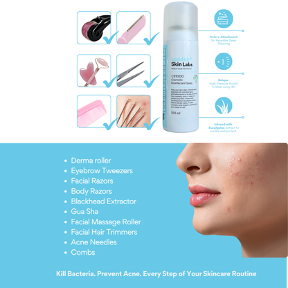 CS1000 Medical-Grade Cosmetics Disinfectant Spray | Clean Cosmetics. Clearer Skin.