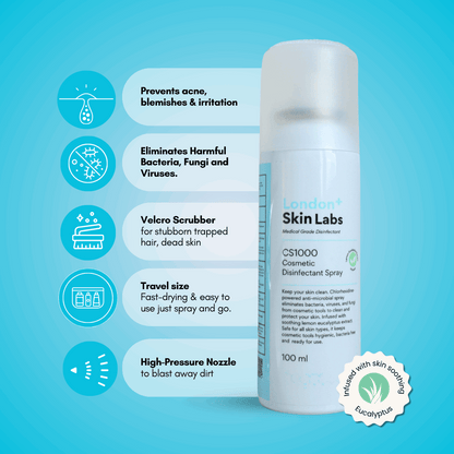 A medical grade disinfectant spray for  cosmestic tools 